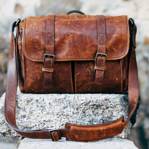 Ambar Messenger Bag in brown leather