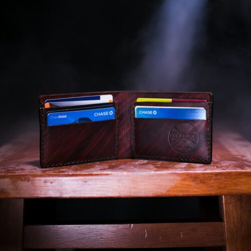 Nabin Bifold Wallet in espresso brown leather