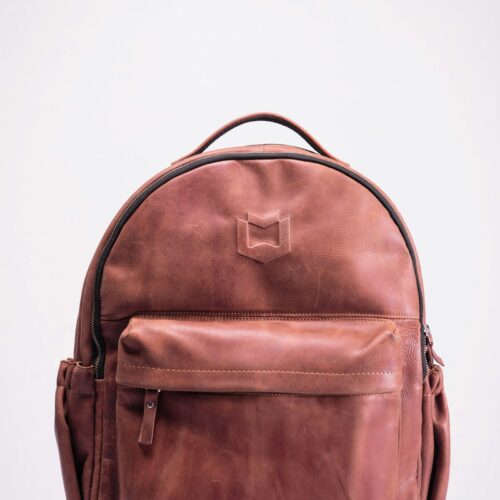 Rafid Backpack in brown leather