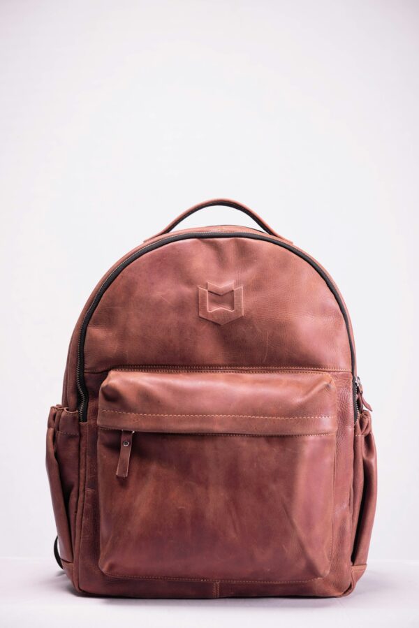 Rafid Backpack in brown leather
