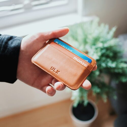 Rowzan Card Holder in brown leather